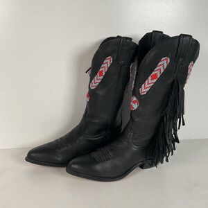 Dan Post for Code West Navajo Fringe Cowgirl Boots | USA Made | Women’s 7.5